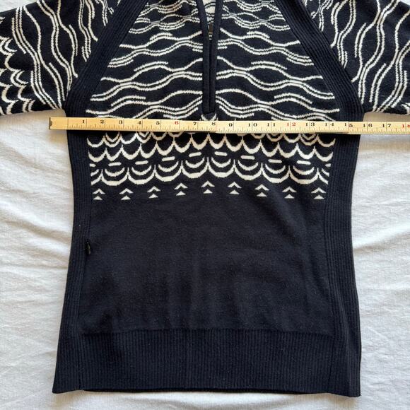 Title nine Super Power 1/4 Zip Sweater black Small Wool - Picture 6 of 10